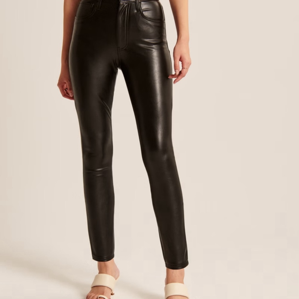 Abercrombie & Fitch Vegan Leather Skinny Pants - Picture 2 of 8